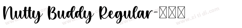 Nutty Buddy Regular字体转换